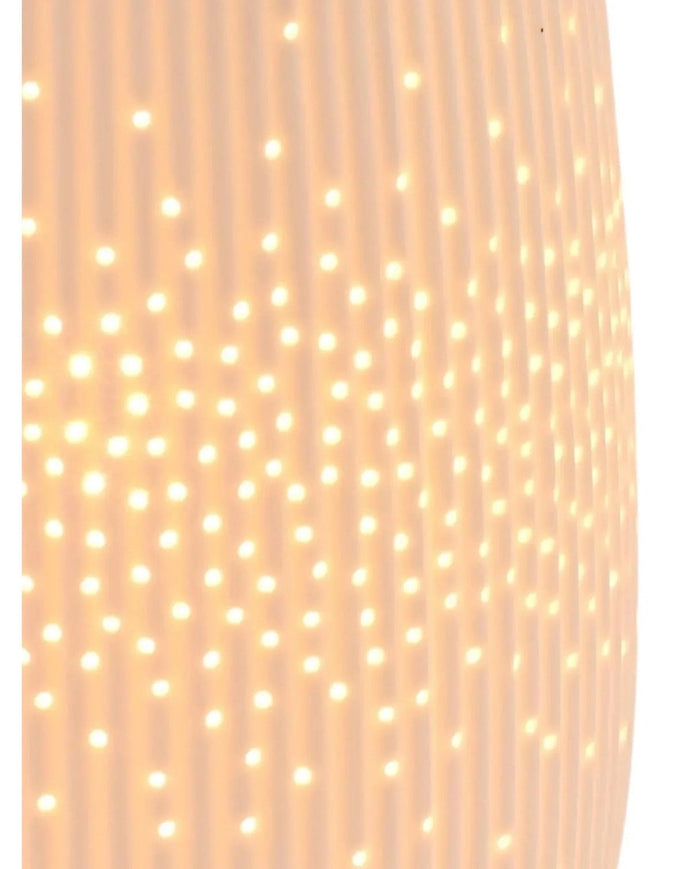 White Ceramic Loire Ribbed Bottle Table Lamp - LightingLighting - Lulu Loves Home