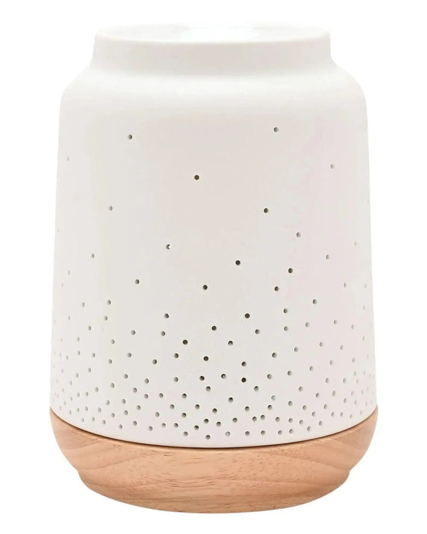 White Ceramic Loire Wax Melt & Oil Electric Burner - Mandala - Wax Melt BurnersWax Melt Burners - Lulu Loves Home