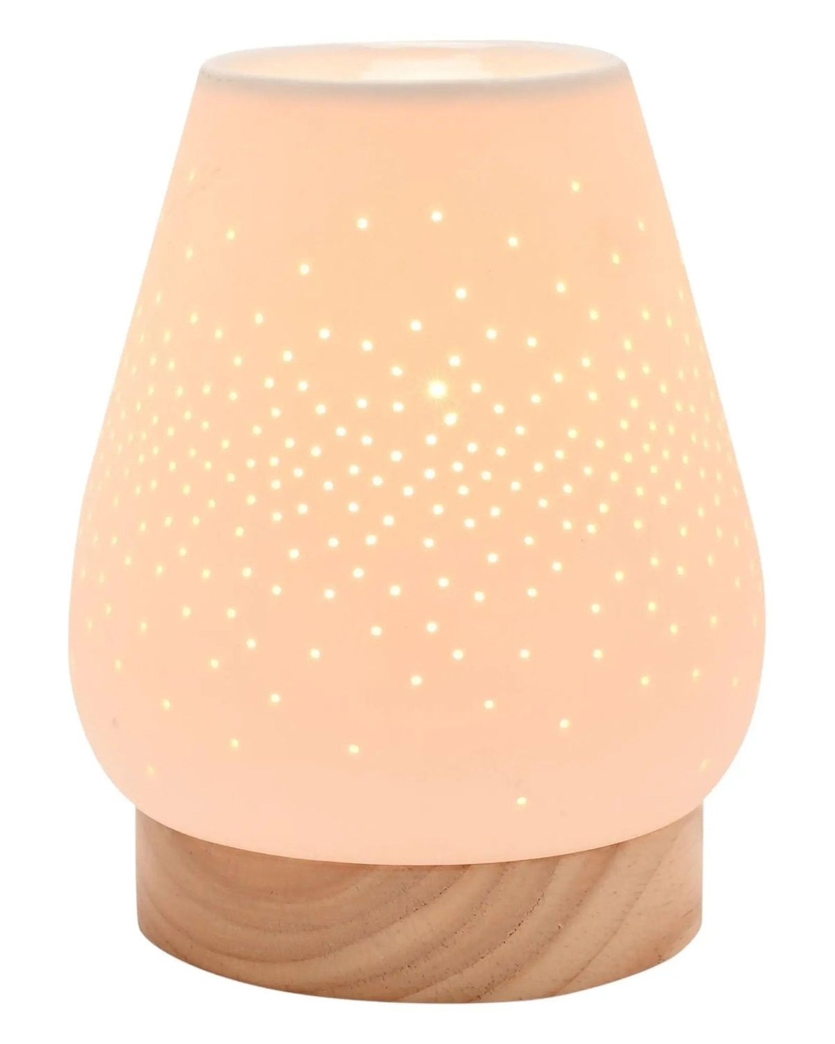 White Ceramic Loire Wax Melt & Oil Electric Burner - Starburst - Wax Melt BurnersWax Melt Burners - Lulu Loves Home