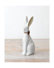 White Ceramic Sitting Bunny Rabbit