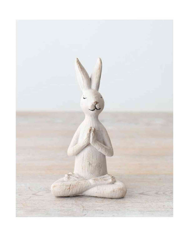 White Ceramic Sitting Bunny Rabbit