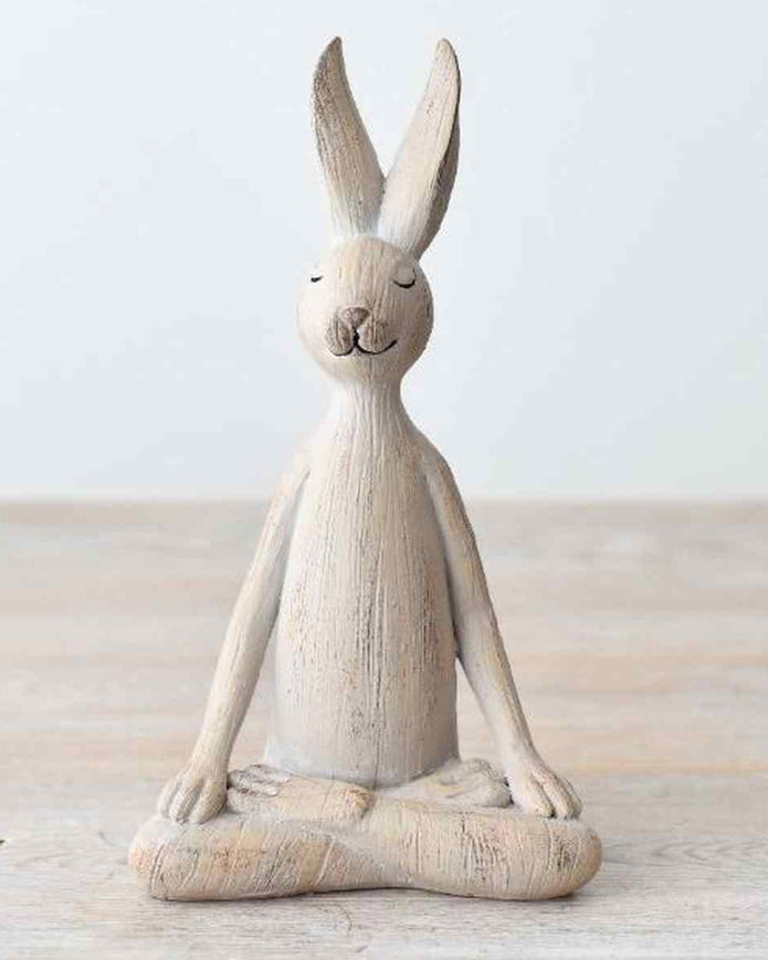 White Ceramic Sitting Bunny Rabbit