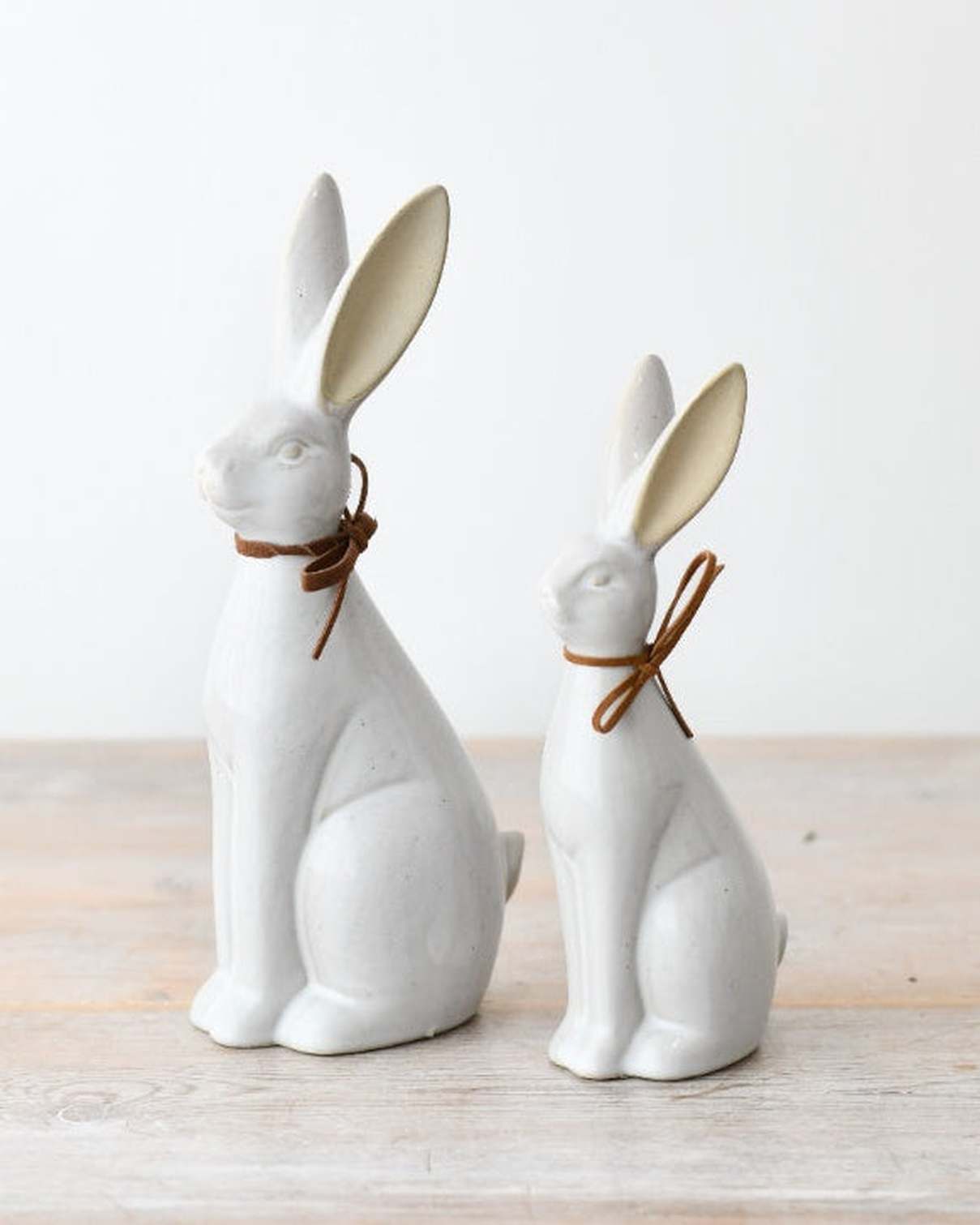 White Ceramic Sitting Bunny Rabbit