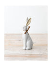 White Ceramic Sitting Bunny Rabbit