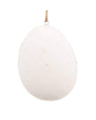 White Iron Oval Decorative Hanging Egg - Small