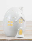 White LED Light Up Egg Houses - Set Of Two