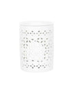 White Matte Cut Out Oil Burner and Wax Warmer