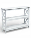 White Medium Wood Console Table - PRE ORDER UP TO 14 DAYS DELIVERY