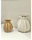 Beige Poppy Seed Head Vase