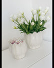 White Tulip Stems - Bunch of 5 Artificial Spring Flowers