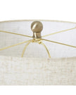 White Wash Wicker Globe Table Lamp With Linen Shade - LightingLighting - Lulu Loves Home