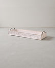 White Wooden Handled Tray