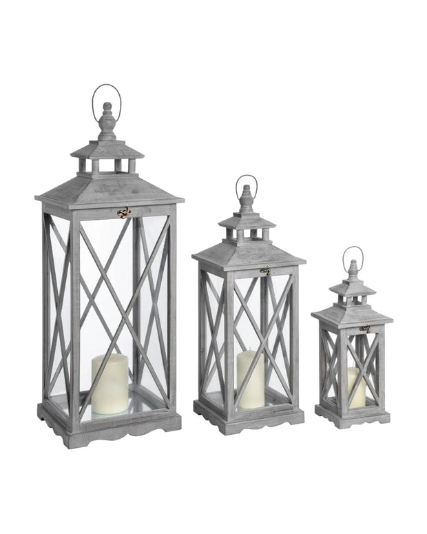 Wooden Candle Lantern - Lulu Loves Home Lulu Loves Home 