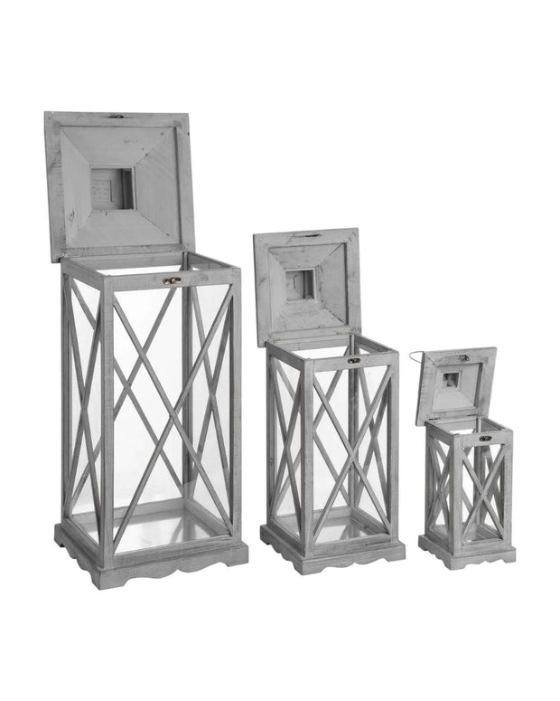 Wooden Candle Lantern - Lulu Loves Home Lulu Loves Home 