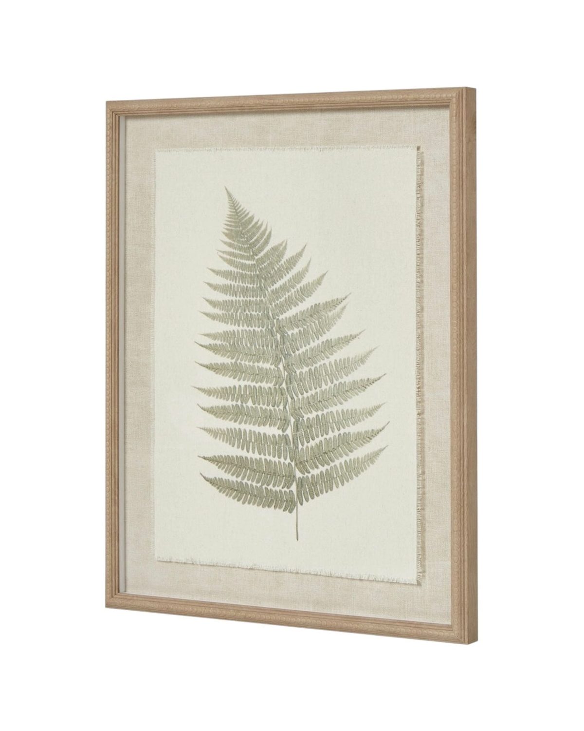 Wooden Framed Vintage Wall Art Print - Green Ferns