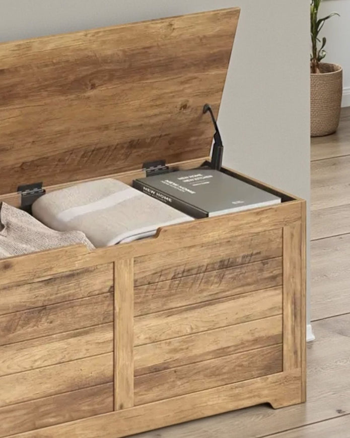 Wooden Storage Trunk