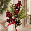 Red Berry Pick With Red Ribbon – close-up product detail