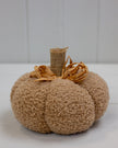Caramel Brown Fabric Pumpkin