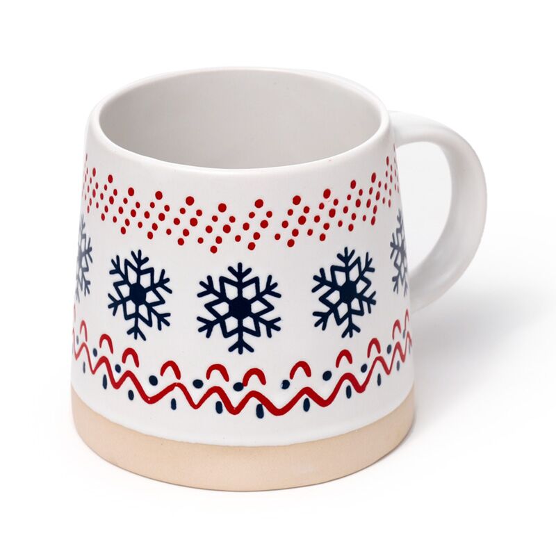 Christmas Snowflake Stoneware Mug