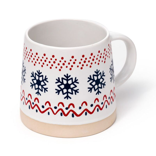 Christmas Snowflake Stoneware Mug