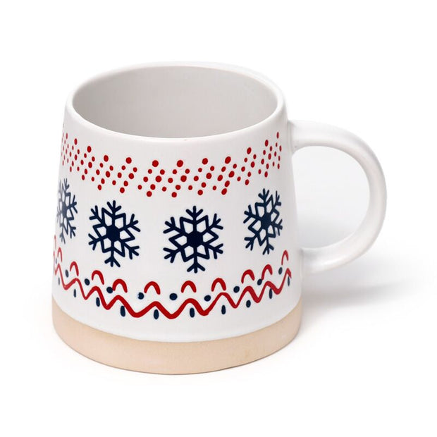 Christmas Snowflake Stoneware Mug