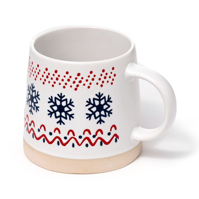 Christmas Snowflake Stoneware Mug