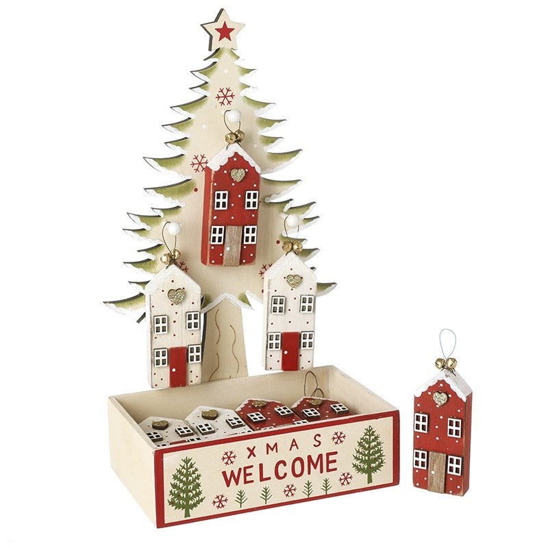 Wooden House Hanging Decorations