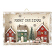 Wooden Houses In Merry Christmas Frame