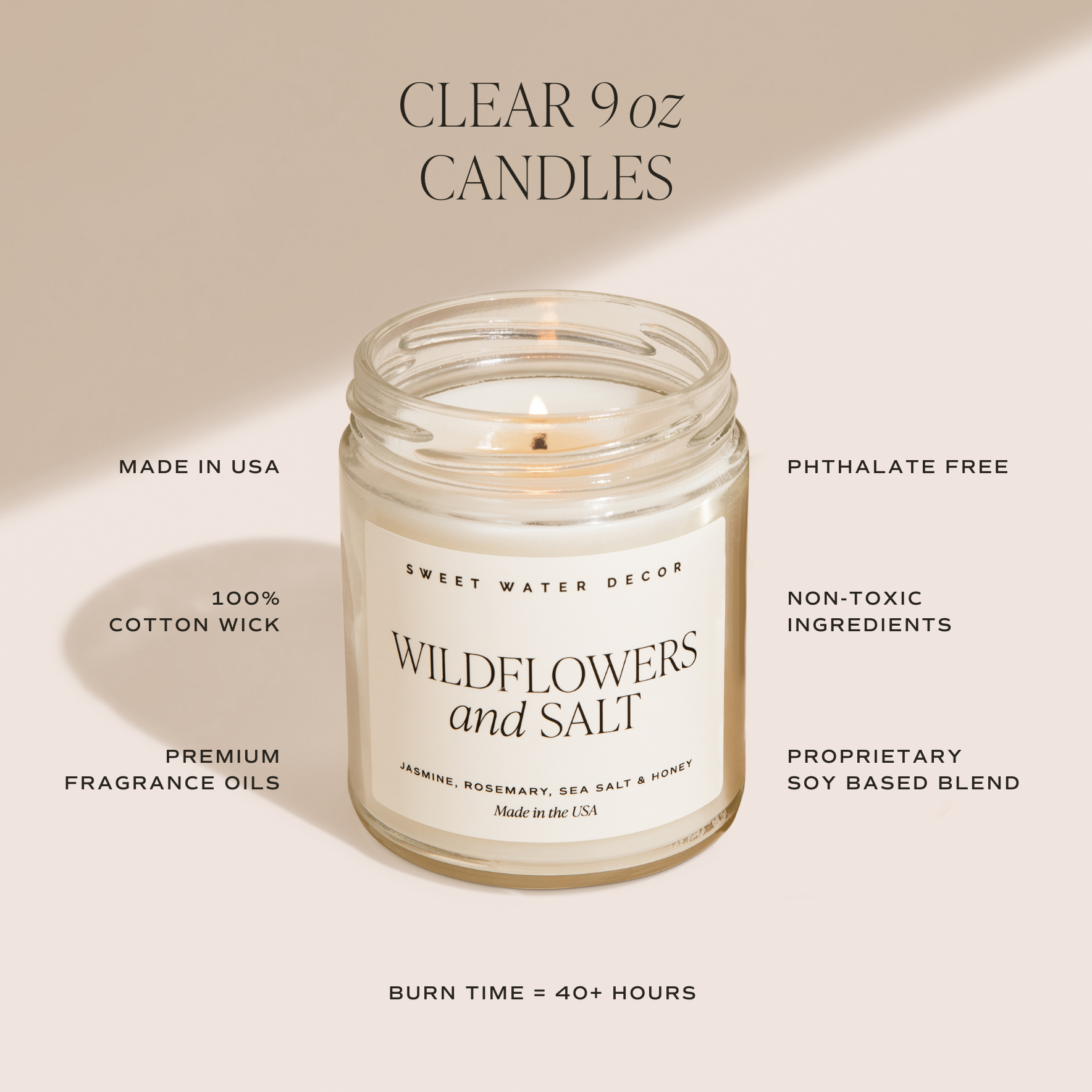 Warm and Cozy 9 oz Soy Candle - Christmas Decor & Gifts