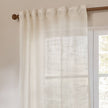 Yard White Woven Sheer Voile Curtain Panel