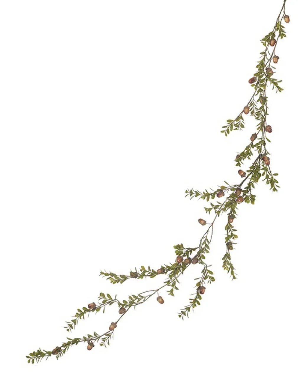 Acorn and Green Leaf Garland – Elegant Autumn Greenery Decor - Faux Plants & FlowersFaux Plants & Flowers - Lulu Loves Home