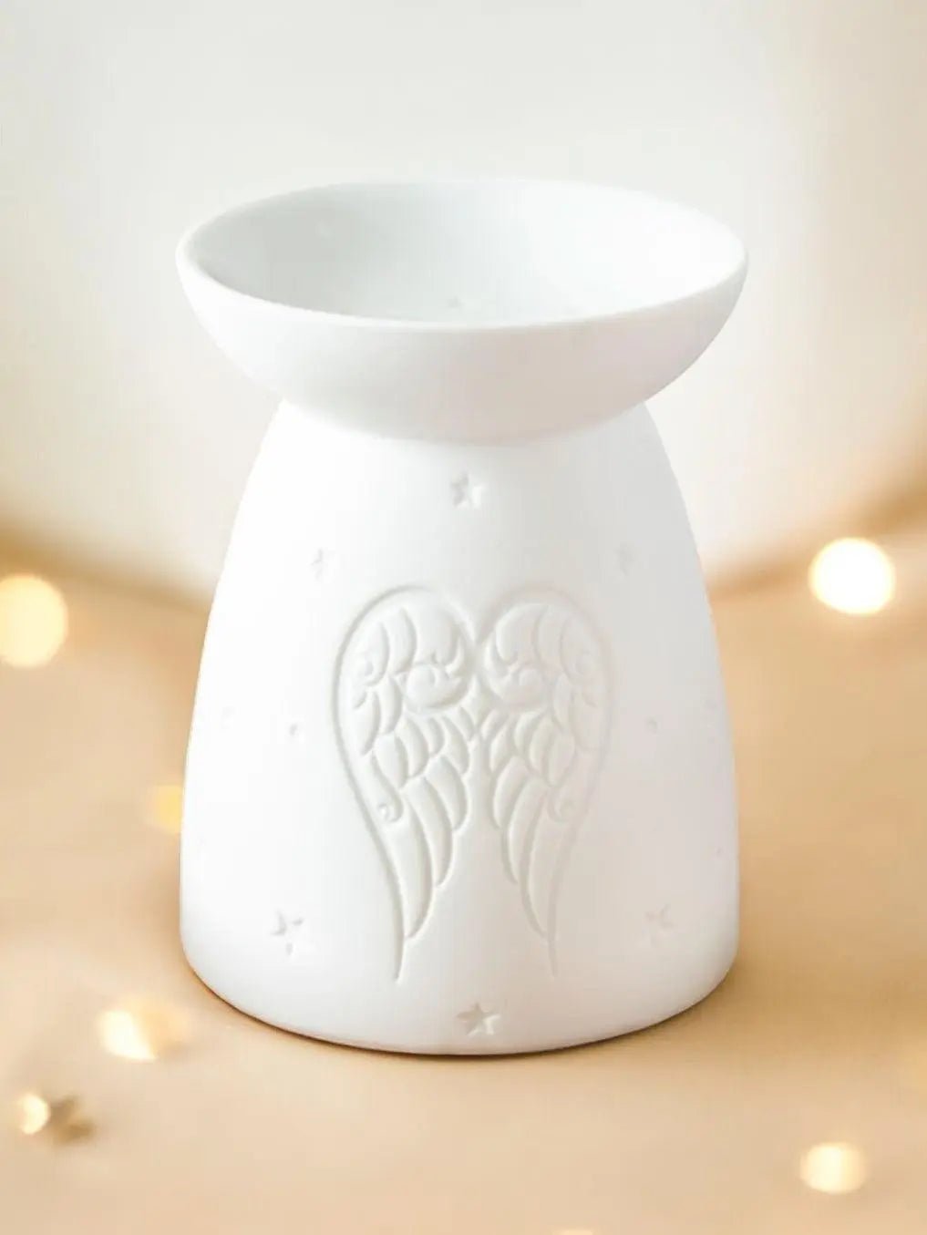 Angel Wings Ceramic Wax Burner - White - Wax Melt BurnersWax Melt Burners - Lulu Loves Home