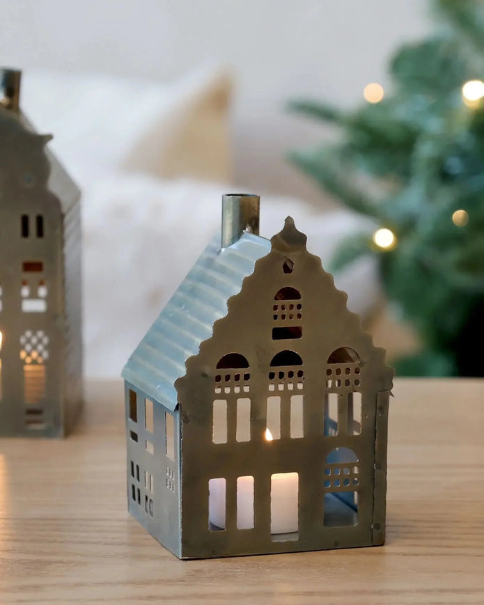 Antique Brass Candle House - Seasonal Decor - ChristmasSeasonal Decor - Christmas - Lulu Loves Home