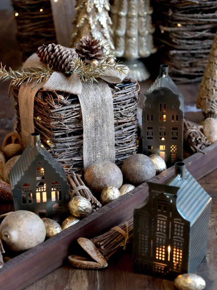 Antique Brass Candle House - Seasonal Decor - ChristmasSeasonal Decor - Christmas - Lulu Loves Home