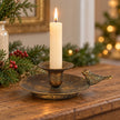 Antique bronze bird chamber stick candle holder by Originals International Ltd