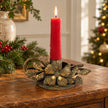 Antique bronze floral and leaf chamber stick candle holder by Originals International Ltd