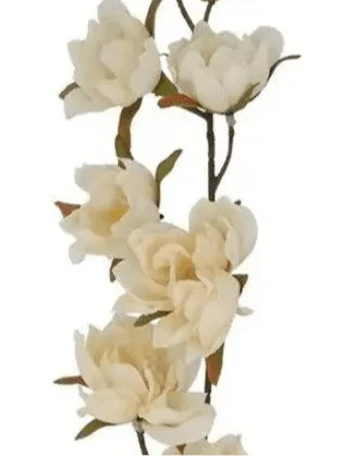 Antique Cream Double Magnolia Stem - Faux Plants & FlowersFaux Plants & Flowers - Lulu Loves Home