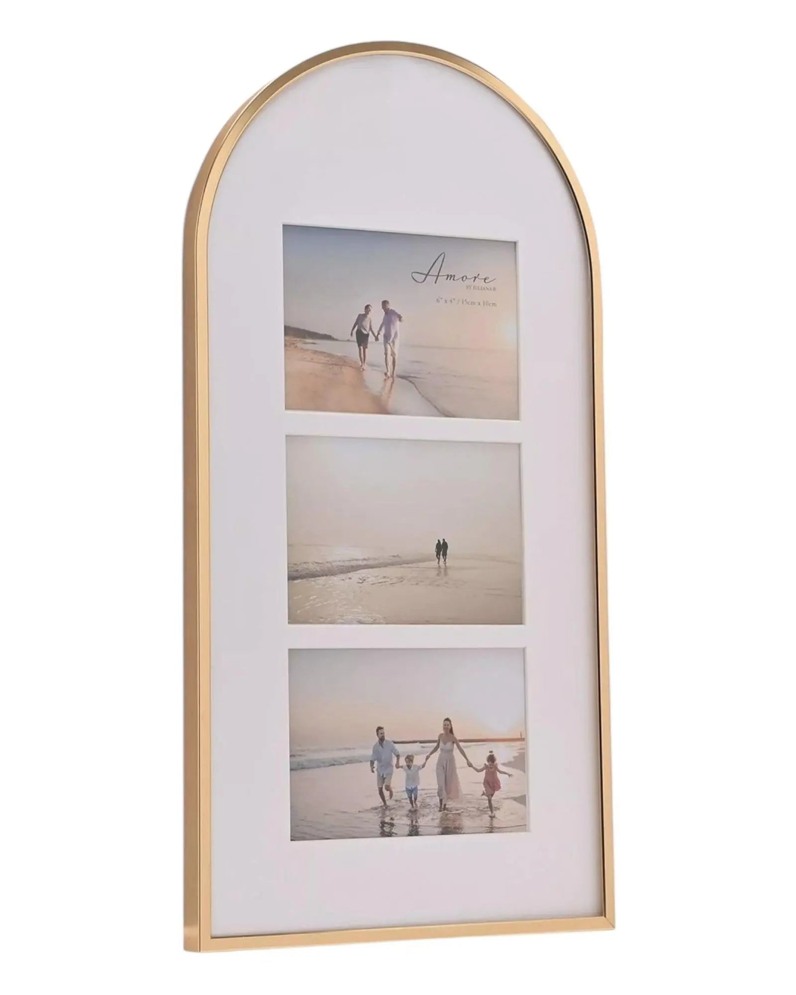 Arched Top Gold And White Photo Frame - Photo FramesPhoto Frames - Lulu Loves Home