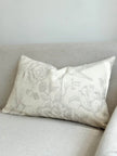 Aria Greige Bird Print Luxury Cotton Cushion Cover - Soft FurnishingsSoft Furnishings - Lulu Loves Home