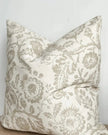 Aria Neutral Beige Country Floral Print Cotton Cushion Cover - Soft FurnishingsSoft Furnishings - Lulu Loves Home