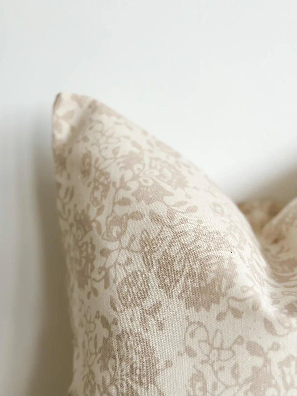 Aria Neutral Beige Floral Print Cushion Cover - Soft FurnishingsSoft Furnishings - Lulu Loves Home