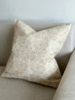 Aria Neutral Beige Floral Print Cushion Cover - Soft FurnishingsSoft Furnishings - Lulu Loves Home
