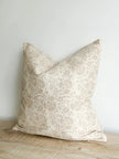 Aria Neutral Beige Floral Print Cushion Cover - Soft FurnishingsSoft Furnishings - Lulu Loves Home