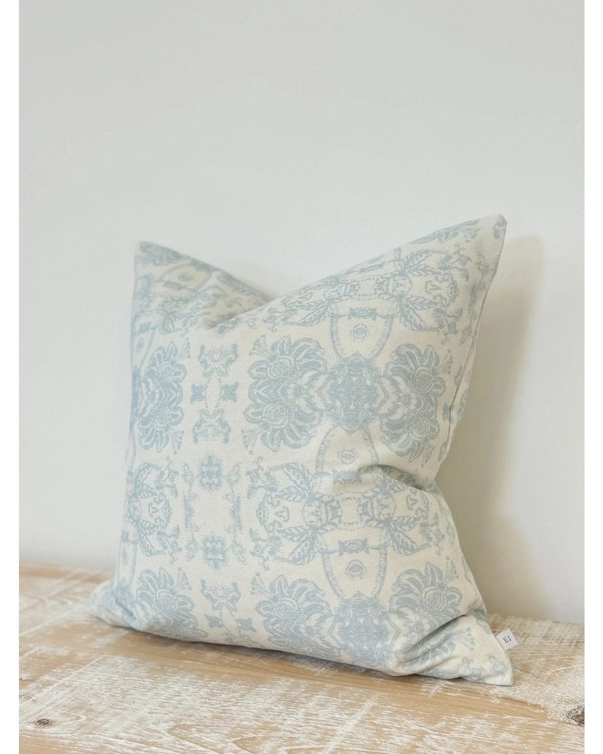 Aria Ocean Blue Print Luxury Cotton Cushion Cover - Soft FurnishingsSoft Furnishings - Lulu Loves Home