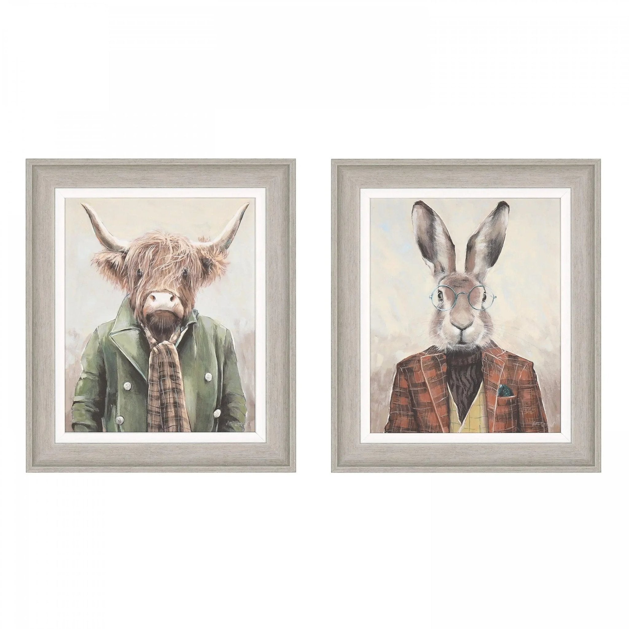 Art Marketing - Canvas Framed Print, Hartley and Angus Set of 2 - PRE ORDER FOUR WEEK DELIVERY - Posters, Prints, & Visual ArtworkPosters, Prints, & Visual Artwork - Lulu Loves Home