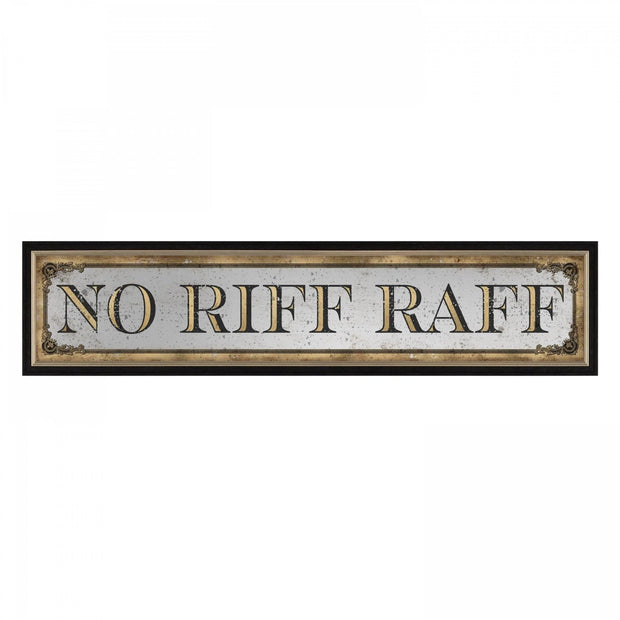 Art Marketing - Canvas Framed Print, No Riff Raff - PRE ORDER FOUR WEEK DELIVERY - Posters, Prints, & Visual ArtworkPosters, Prints, & Visual Artwork - Lulu Loves Home