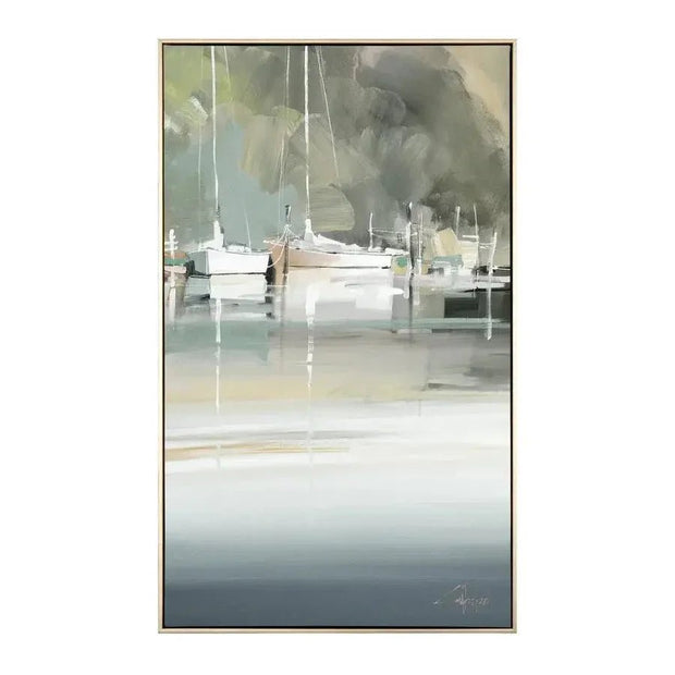 Art Marketing - Canvas Framed Print, Peaceful Mooring - PRE ORDER FOUR WEEK DELIVERY - Posters, Prints, & Visual ArtworkPosters, Prints, & Visual Artwork - Lulu Loves Home