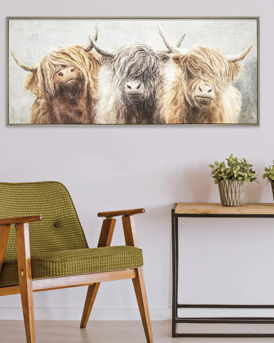 Art Marketing - Canvas Framed Print, Three of a Kind - PRE ORDER FOUR WEEK DELIVERY - Posters, Prints, & Visual ArtworkPosters, Prints, & Visual Artwork - Lulu Loves Home