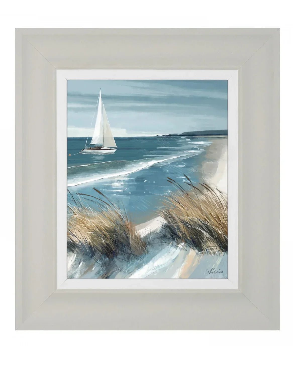 Art Marketing - Canvas Framed Print, White Sails and Making Waves - Set of 2 - PRE ORDER FOUR WEEK DELIVERY - Posters, Prints, & Visual ArtworkPosters, Prints, & Visual Artwork - Lulu Loves Home