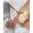 Artificial brown pom pom bunch from Starlight Express, featuring fluffy, round faux plant decorations for home or craft decor.